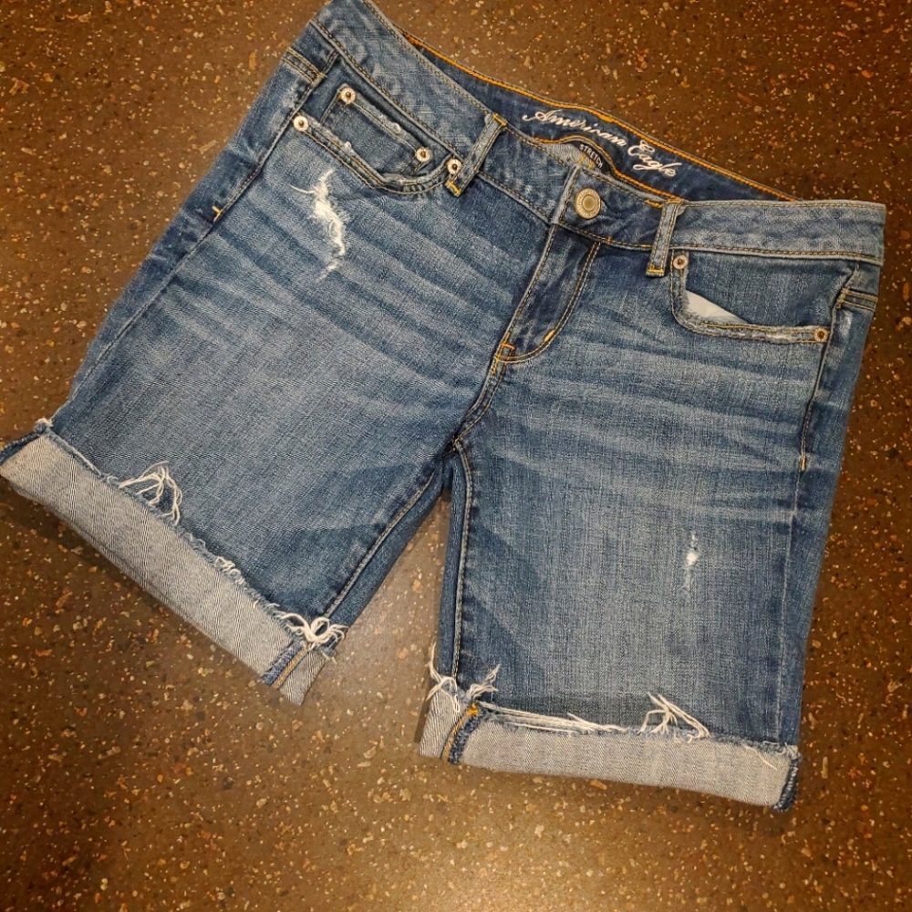 American Eagle Womens Stretch Denim Shorts